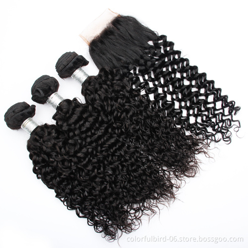 Wholesale Cheap hair Water Wave 4*4 Lace Closure Unprocessed Peruvian Virgin Human Hair Closure 4*4 lace